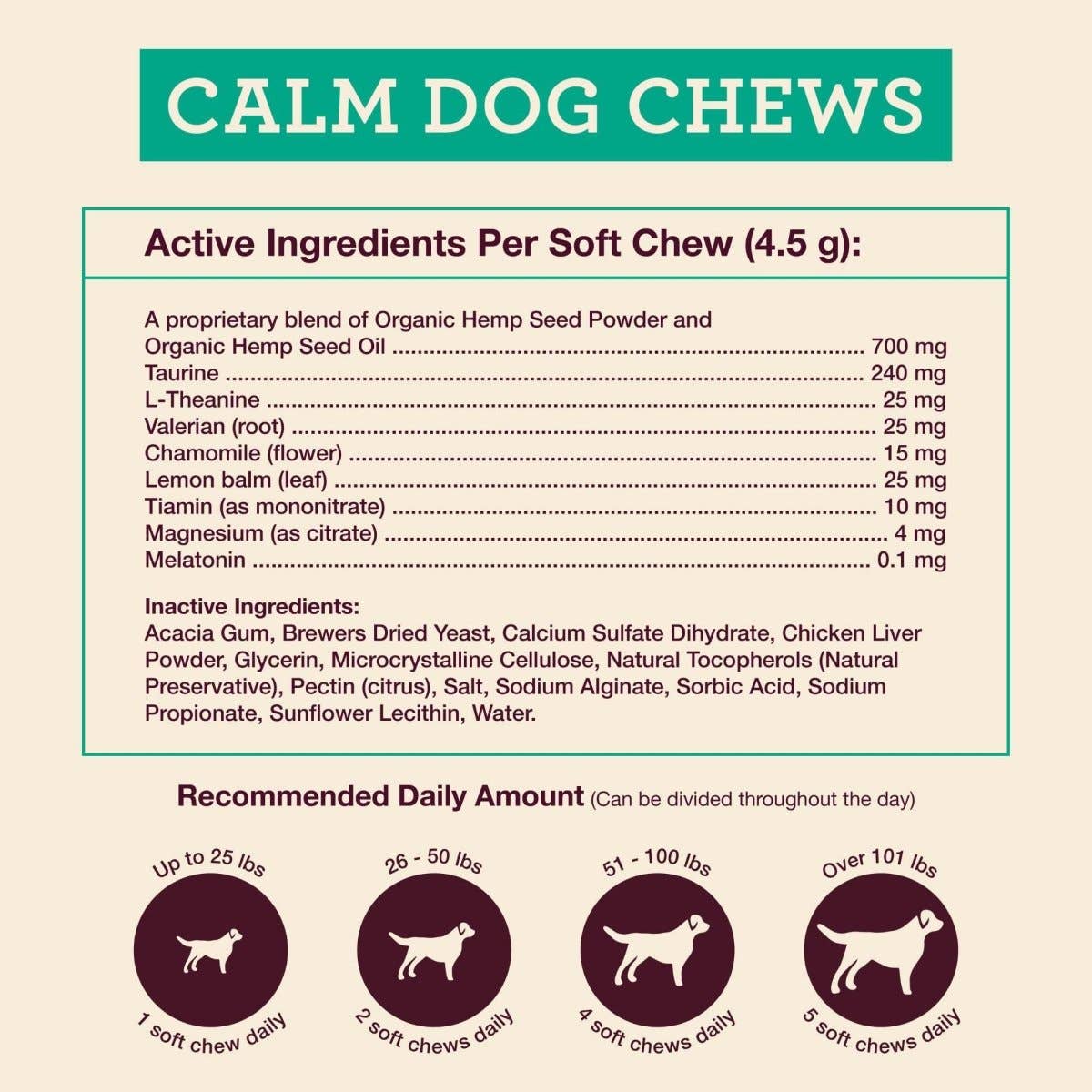 Hemp Well - Wholesale Pet Supplement - Dog - Hemp Well Calm Dog Soft Chews6