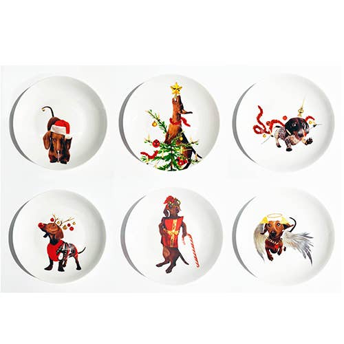 Bordy's – wholesale Tableware set – It's a wienerful Time - Set of 6 Breakfast Plates 4