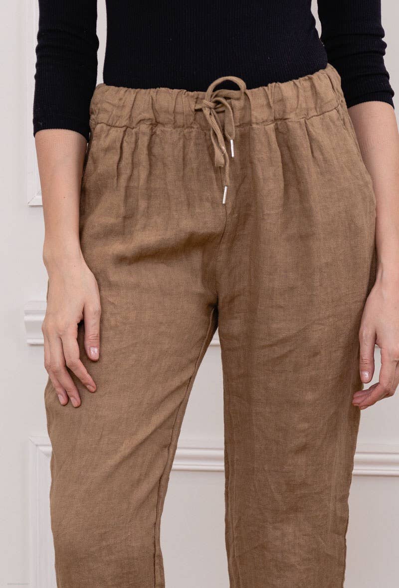 la maison des fibres naturelles – Engroshandel Bukser - Dame – bukser 668121 100% Hør fremstillet i Italien53