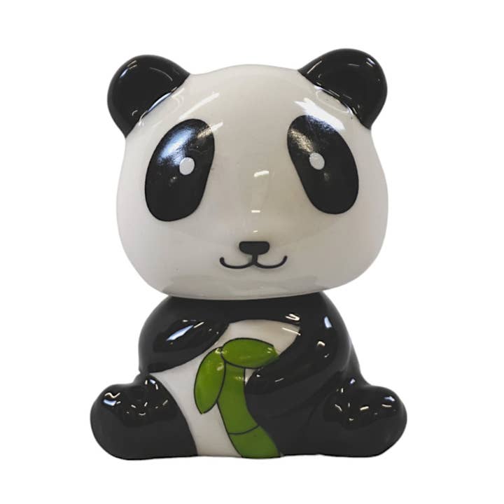 Cabeza de pompón de panda de cerámica de 3 pulgadas para venta al por mayor de Urban Tokyo