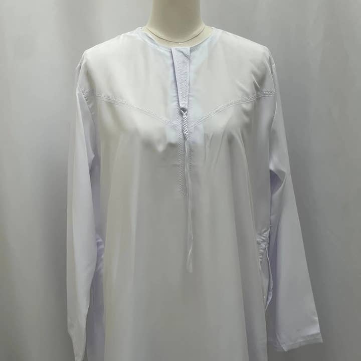 Palestinian Elegance - Wholesale - Men's High-Quality Thobe with Sharshoba Tassel -l21