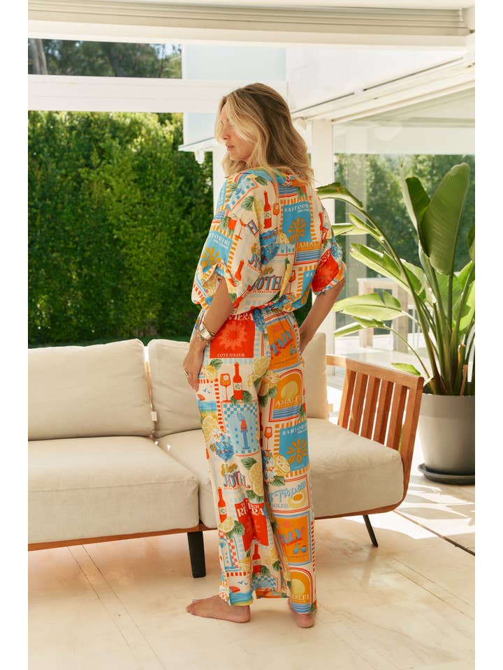 Jaase - Wholesale Pants - Women's - SUN LOUNGER PRINT CICI PANT