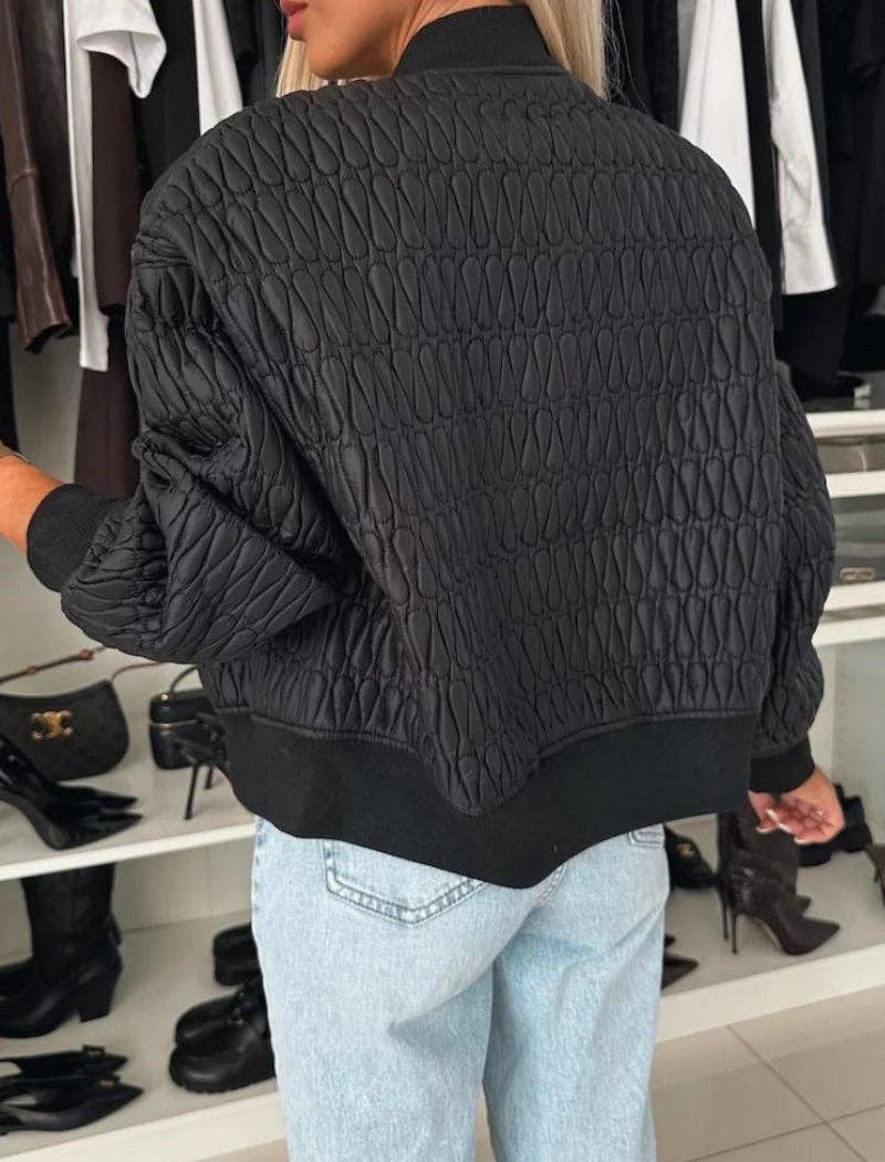 safistyle - Vente Bombers – femme - Blouson aviateur matelassé à fermeture éclair3