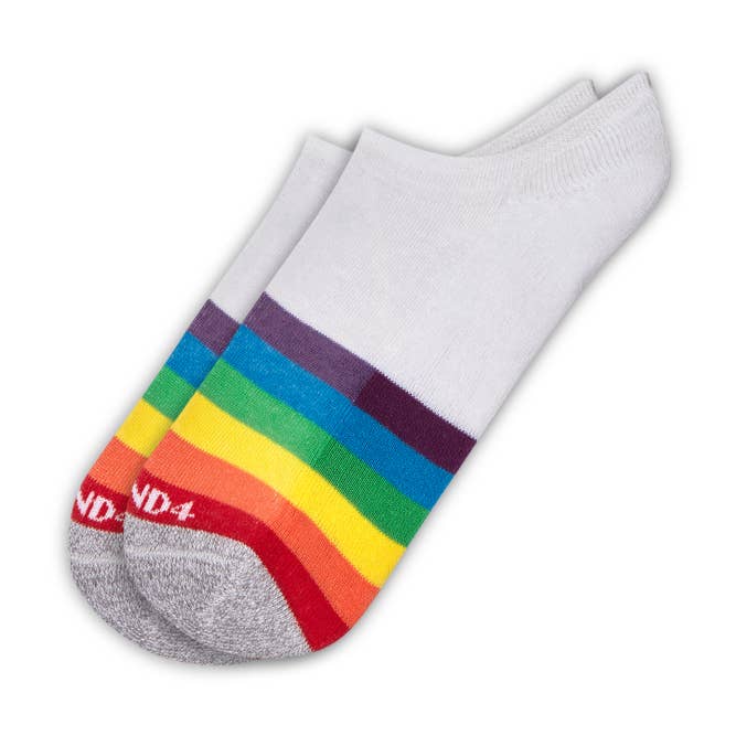 Pride No Show Sock for wholesale by Stand4 Socks