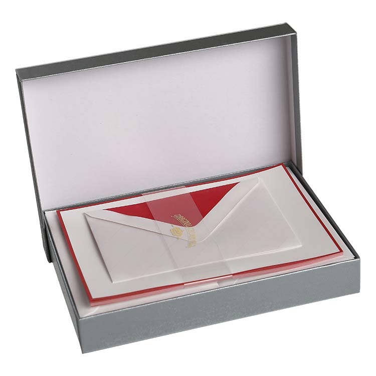 Royal Posthumus - Venta al por mayor Conjunto de papelería y tarjetas - Royal Posthumus Crown Mill | 25 hojas membretadas y sobres A5 con bordes y forro de color5