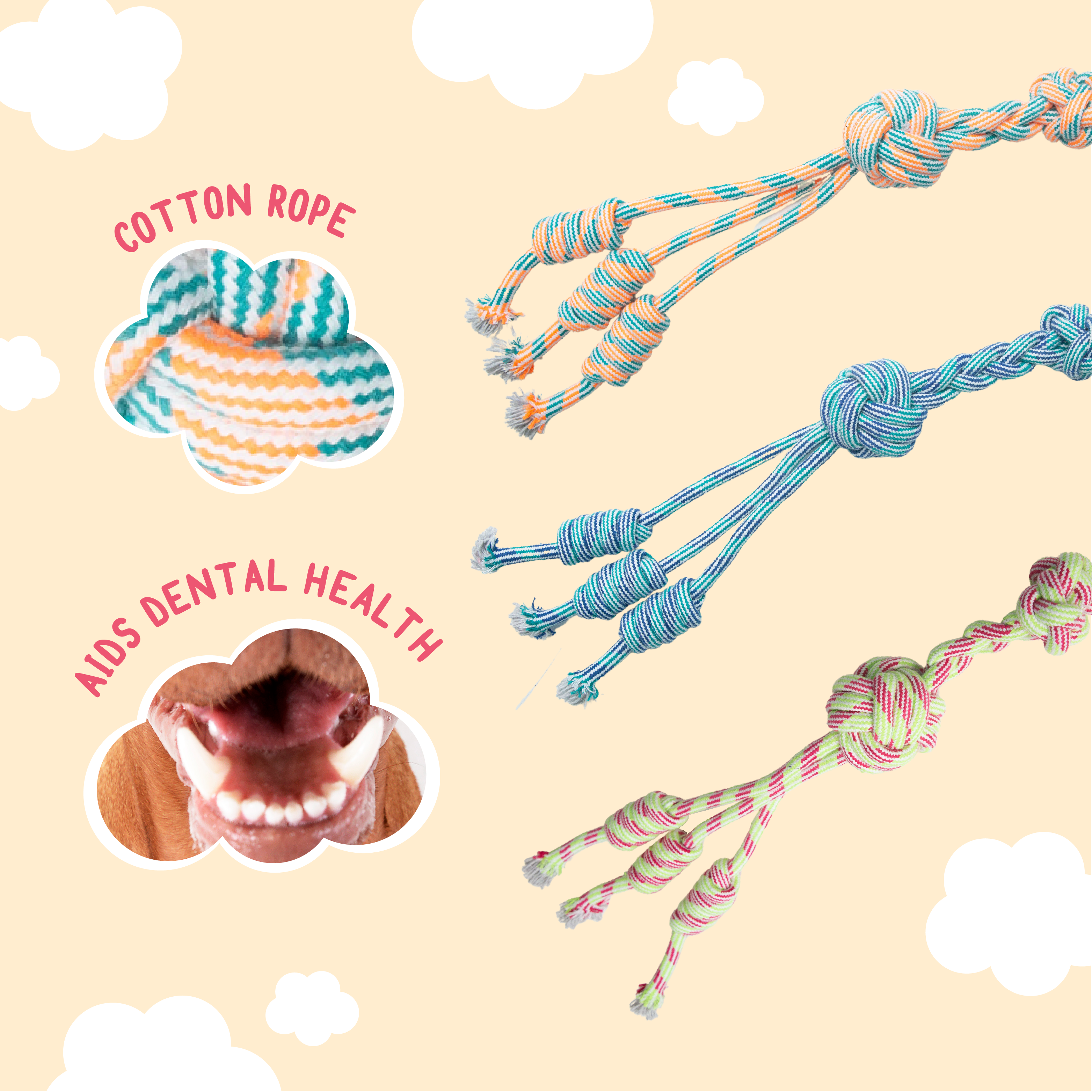 SnugArooz – wholesale Pet rope toy – Dog – Feel'N Knotty2