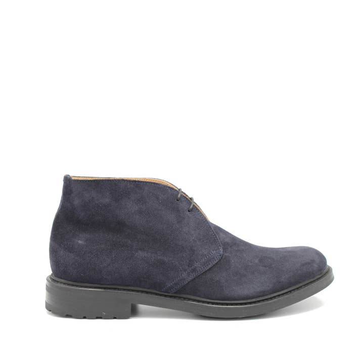 HIGLAND BOOT NAVY SUEDE for wholesale by Saxone of Scotland