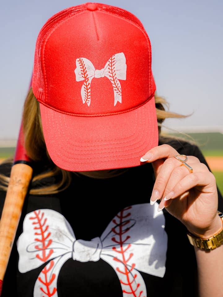 BASEBALL BOW TRUCKER HAT for wholesale by Summer Tees