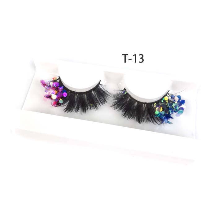 SugarQuoteMeNot LLC - Wholesale False/Fake Eyelashes - Glam Glow-in-the-Dark & Luminous Glitter Glam Eyelashes44