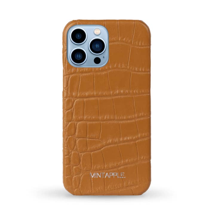 Capa de couro de jacaré combinando para iPhone por atacado de MINTAPPLE.