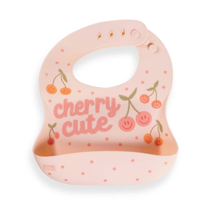 JuJuBe - Wholesale Bib - Baby - Silicone Bib Cherry Cute