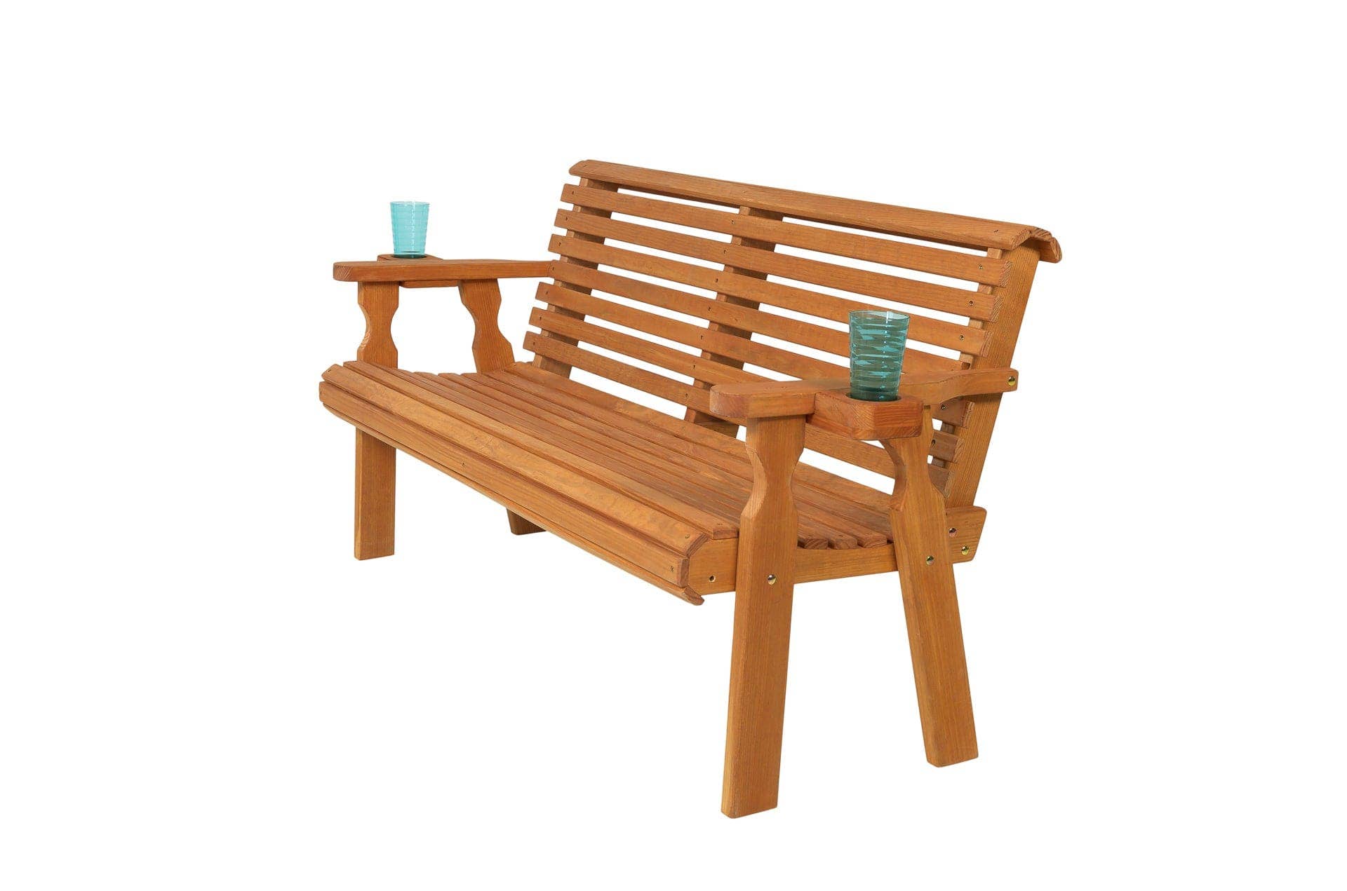 The Porch Swing Company - Wholesale Bench - Amish Casual Roll Back 5 Foot Treated Wood Outdoor Bench9