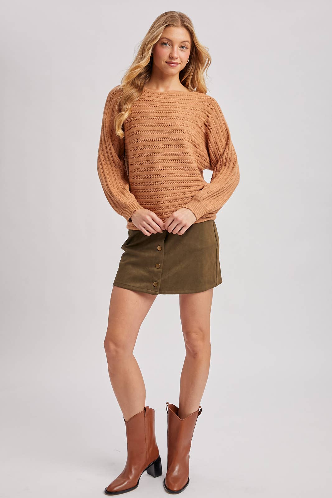 Bluivy - Vente Jupe – femme - JUPES COURTES EN FAUSSE SUÉDINE AVEC BOUTONS17