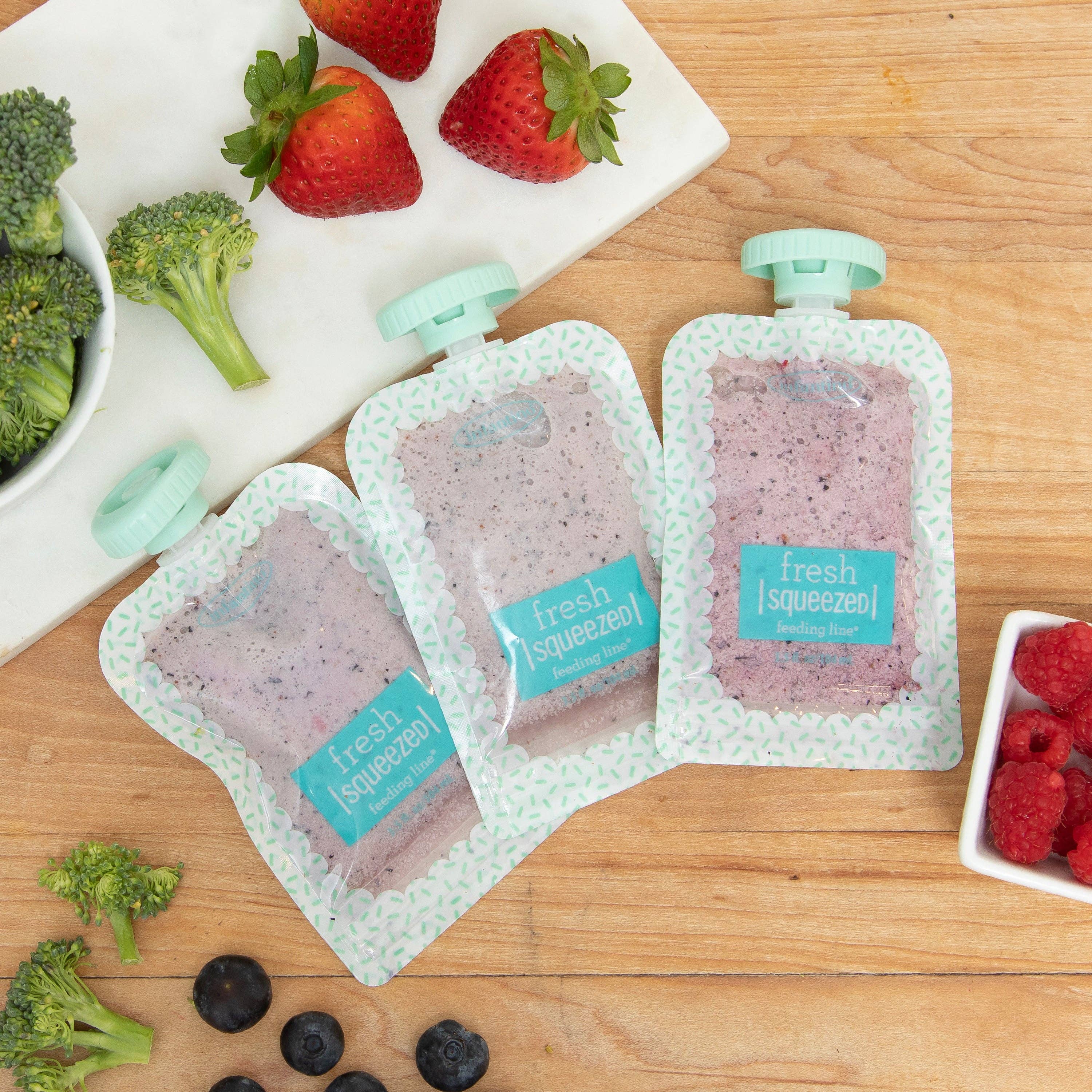 Infantino - Wholesale Baby Food Mill - Baby - 25-Pack Reusable Squeeze Pouches9