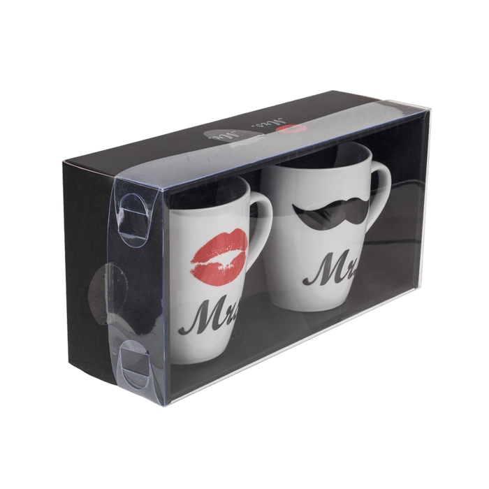 Out of the blue KG – wholesale Coffee mug – New Bone China mug, Mr. & Mrs.,2