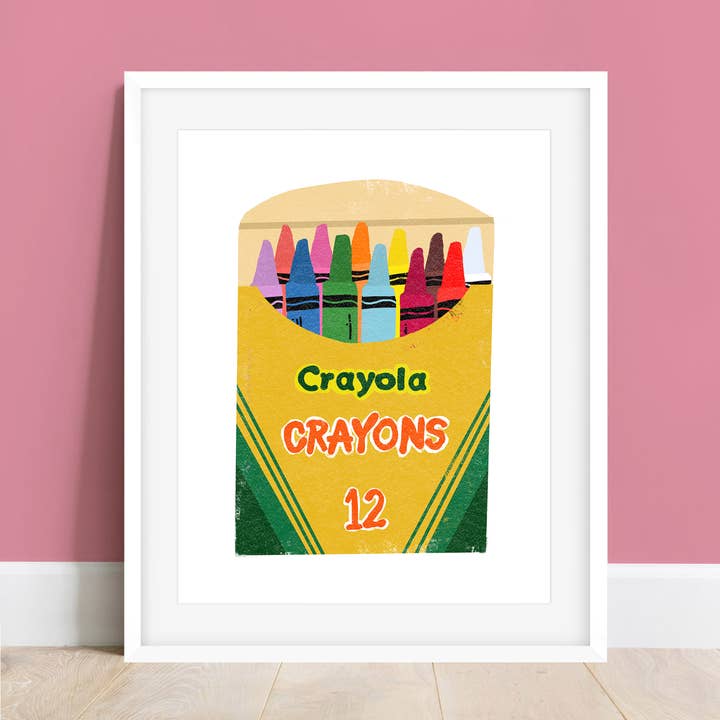 Copper & Print - Wholesale Art Print - Original Crayons