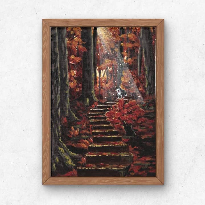 Impression artistique Golden Path pour la vente par Larkspur Art Studio