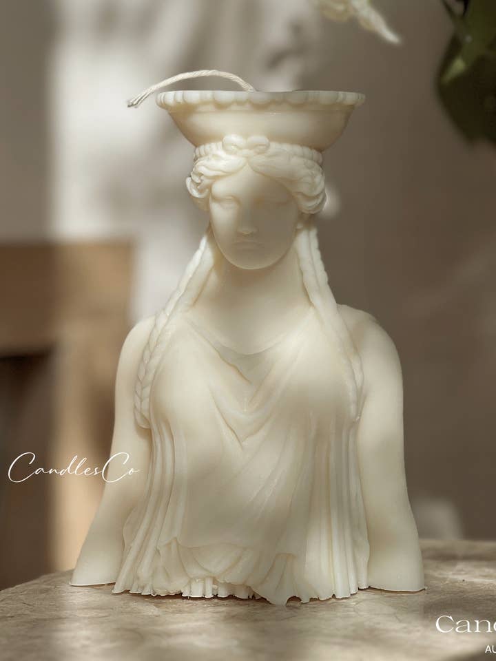 Caryatid Statue Candle for wholesale by CandlesCo Australia