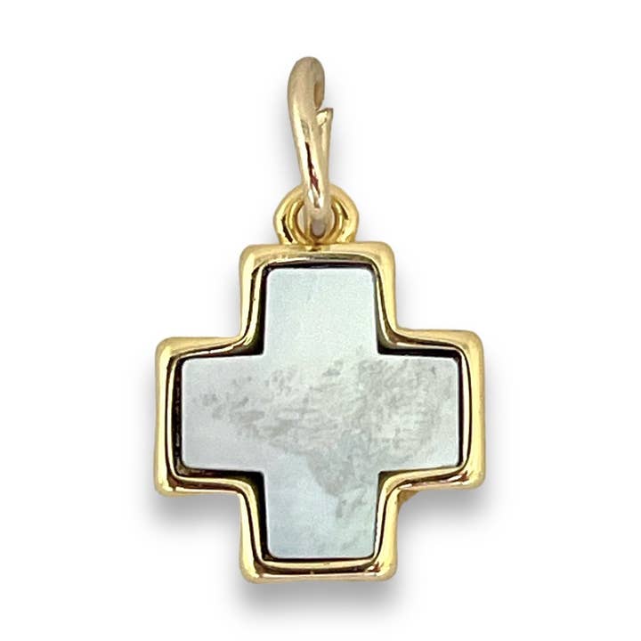 Shiver + Duke - Wholesale Pendant/Charm Necklace - Mother of Pearl Cross Pendant0