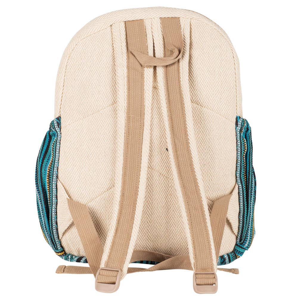 Benjamin International - Wholesale Backpack - Unisex - Blue Tones Hemp Backpack1