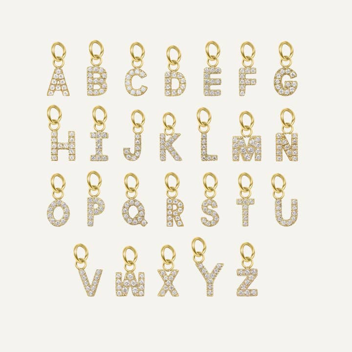 Sydney Rose Co. - Wholesale Pendant/Charm Necklace - Sparkle Letter Pendant Necklace3