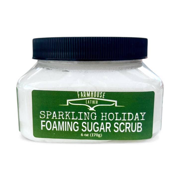 Sparkling Holiday - Foaming Sugar Scrub for wholesale by Farmhouse Lather