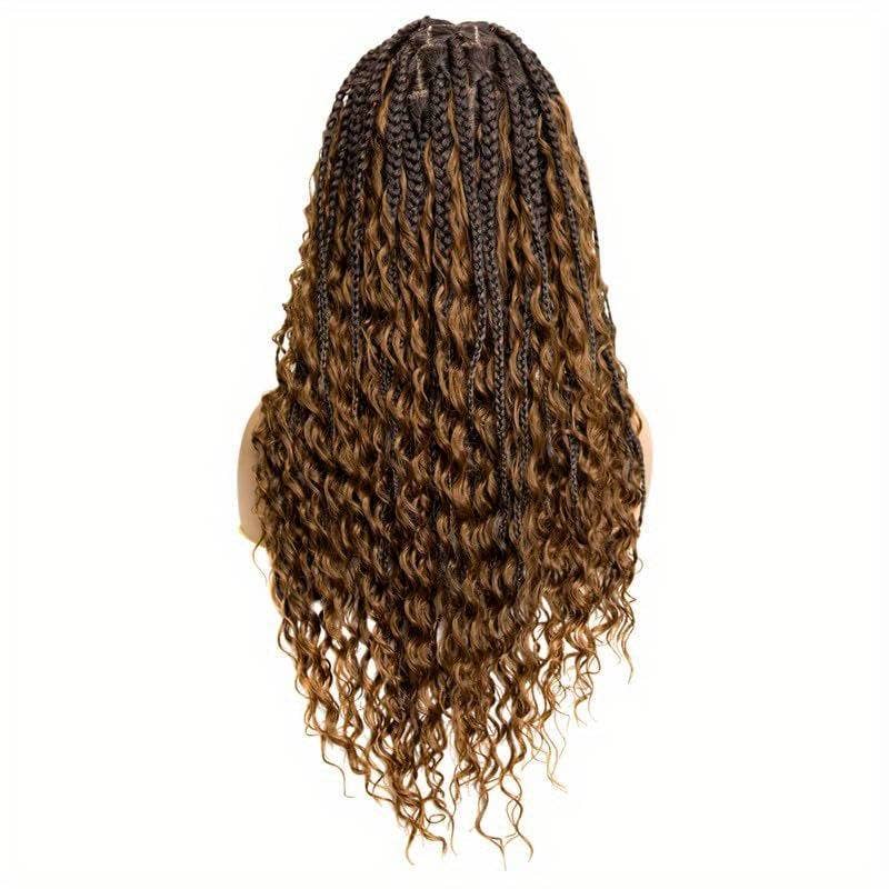 U-Got Beauty Hair & Supply Store - Wholesale Wig/Hair Piece - 22 Inch Boho Box Braid Knotless Goddess Locs Wig with Curly 2