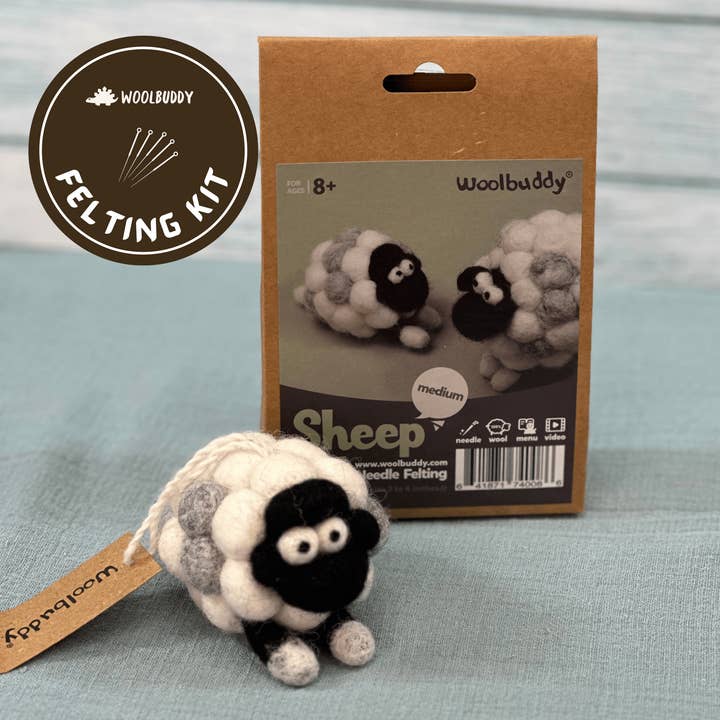 Woolbuddy - Wholesale DIY Craft Kit - Needle Felting Sheep Kit