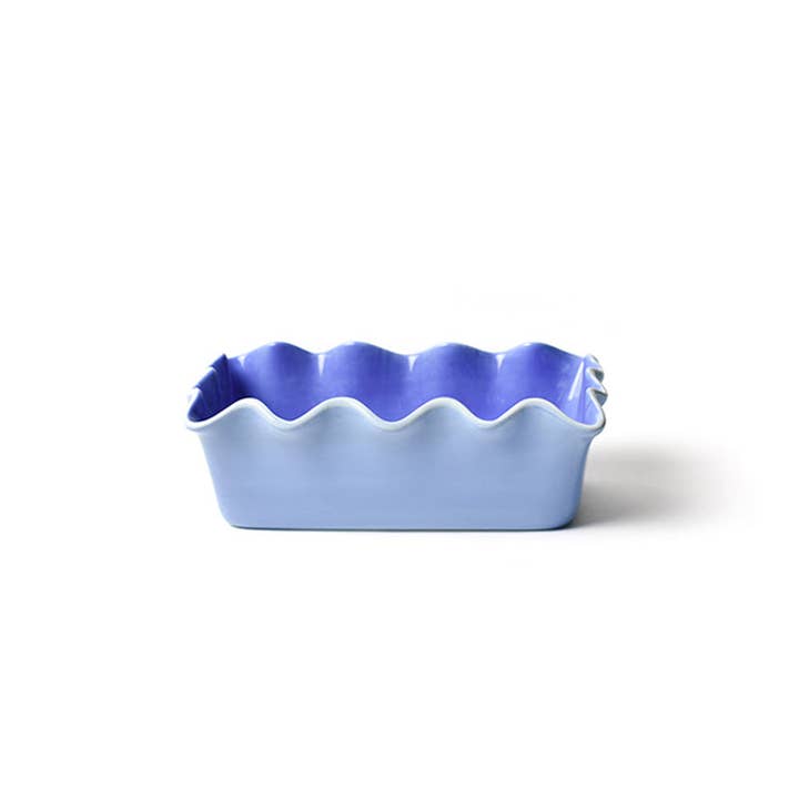 Iris Blue Ruffle Loaf Pan for wholesale by Coton Colors