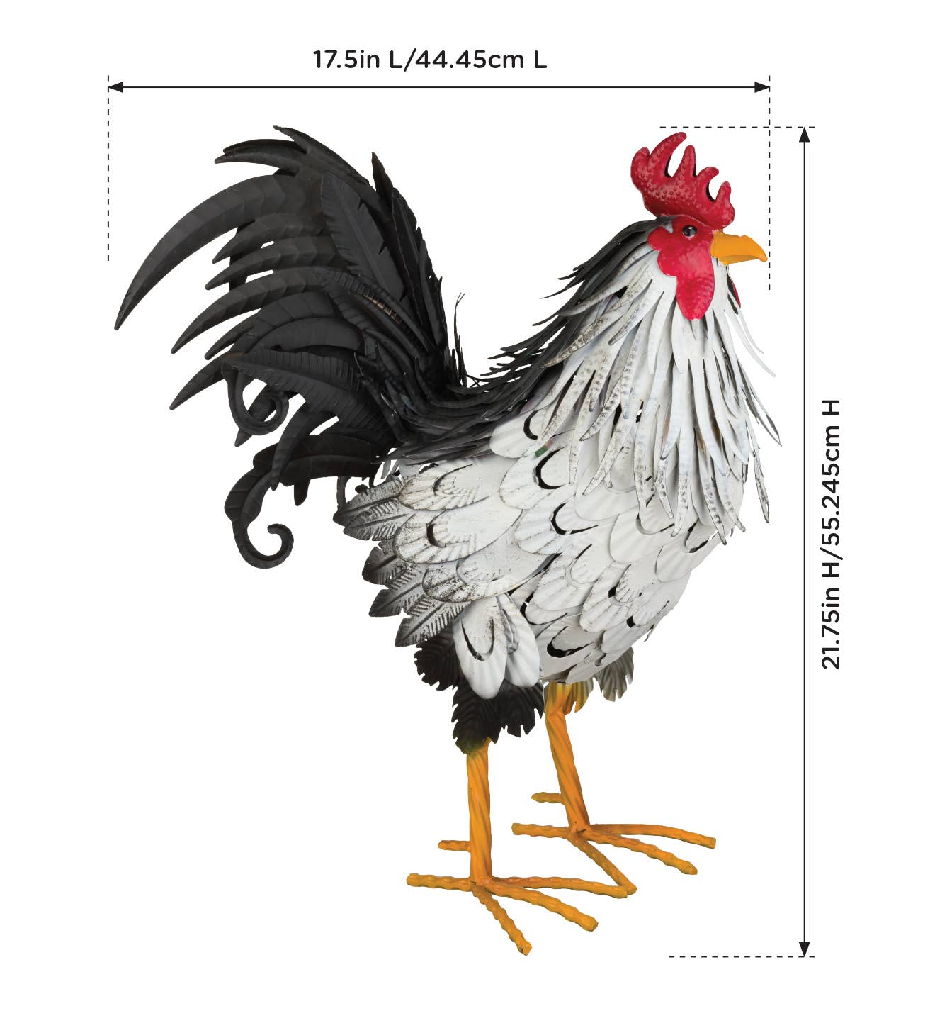 Regal Art & Gift - Wholesale Outdoor Ornament/Decor - Sussex Rooster Decor 21"1