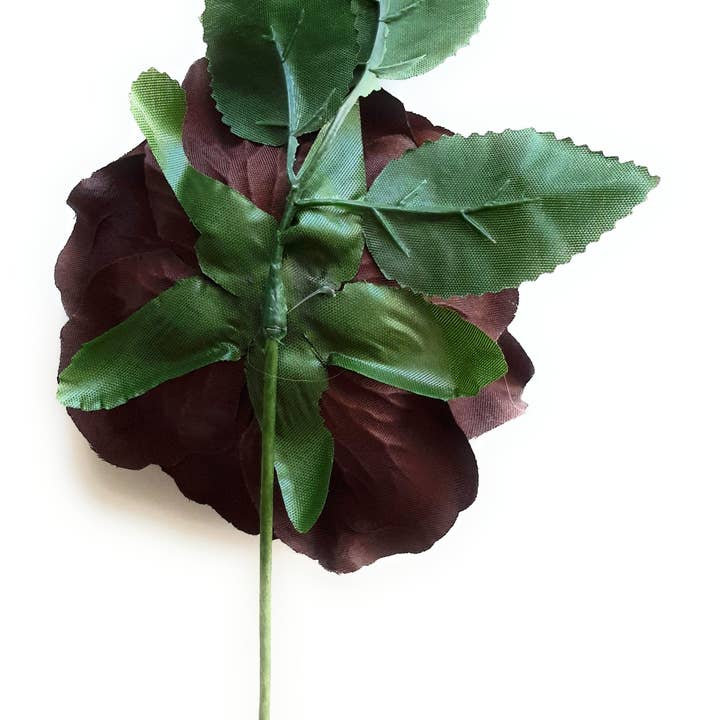 BRANDELIA - Wholesale Artificial Flowers - Flamenco Flower Medium Hair Ø13cm · Brown1