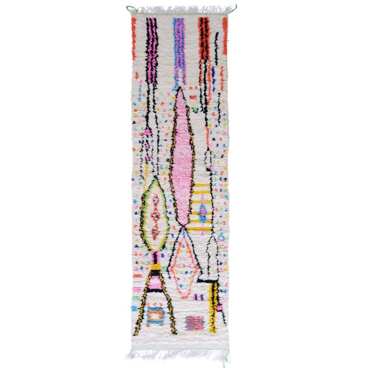 Marokkansk løber i uld 89 x 361 cm for engroshandel hos AFK Living