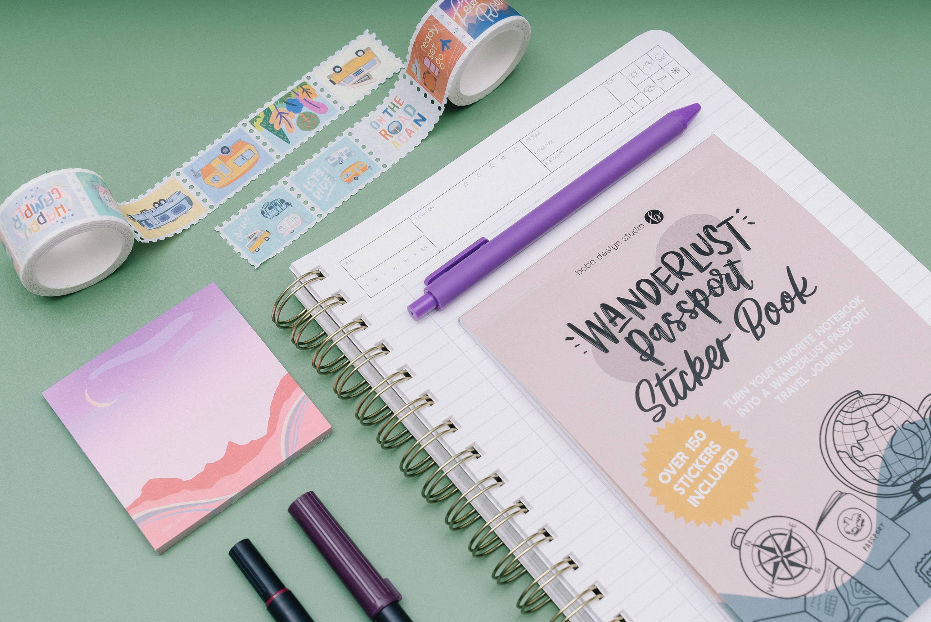 Bobo Design Studio - Wholesale Sticker - Wanderlust Passport Sticker Book5