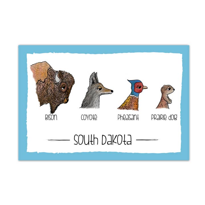 Dakota do Sul Wildlife - Postal por atacado de Kevin & Kaia