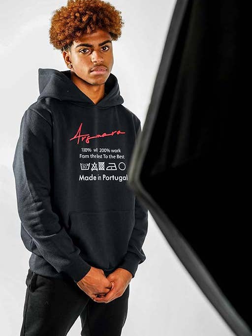 WASHTAG Hoodie Navy Blue for wholesale by Arsmara