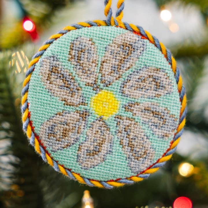 Furbish Studio - Wholesale Ornament - Needlepoint Icon Ornament - Oyster0