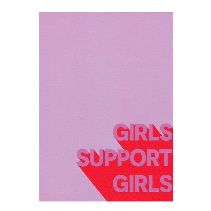 "Girls Support Girls" Print for wholesale by les girls collective