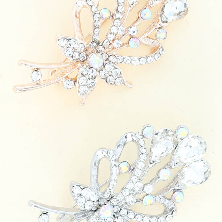 SP Sophia Collection - Wholesale Brooch - Rhinestone Crystal Flower Bouquet Brooch Pin