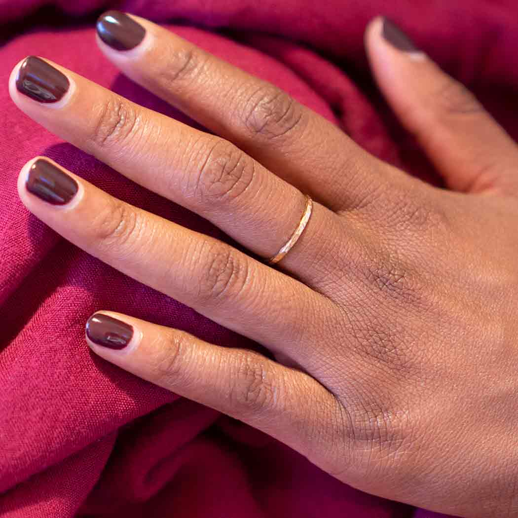 Nina Designs - Wholesale Band/Stacked Ring - Silver, Bronze or Gold Hammer Finish Stacking Rings4