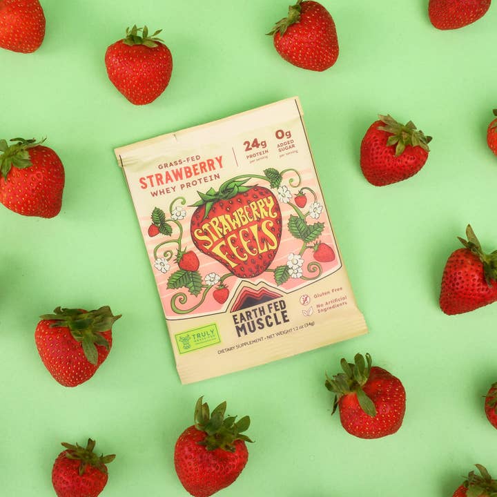 Earth Fed Muscle - Wholesale Protein/Superfood Powder - Single Serving Whey Protein Packs12