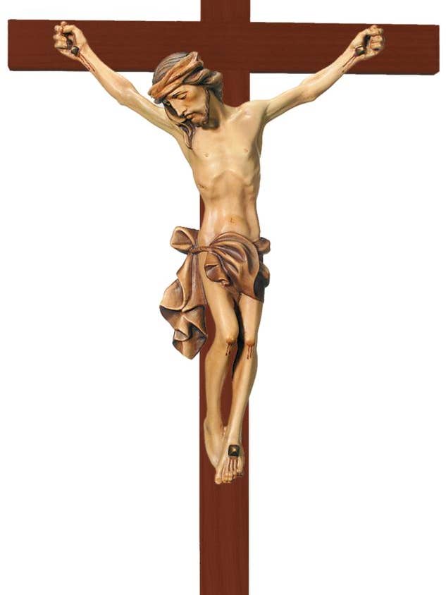 Fein geschnitzter Christusleib aus edlem Holz 1764 für den Großhandel von Dolfi