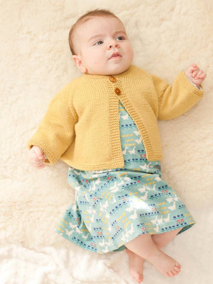 Cradle Cardigan Knitting Pattern for wholesale by NNK Press