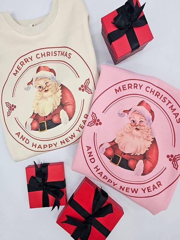 SUDADERA GRÁFICA DE PAPÁ NOEL para venta al por mayor de Cotton Muse