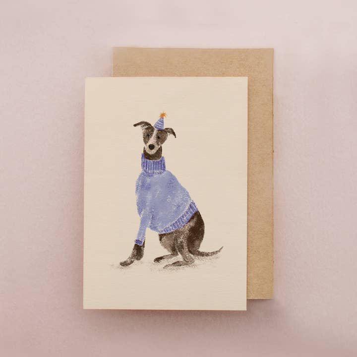 Lib's Cards - Wholesale Birthday Card - Whippet