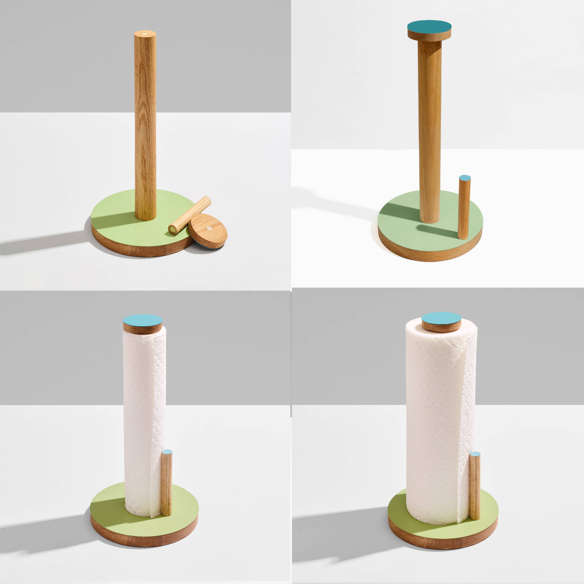 ilan - Wholesale Paper Towel Holder - 07-the paper towel keeper - oak/green2