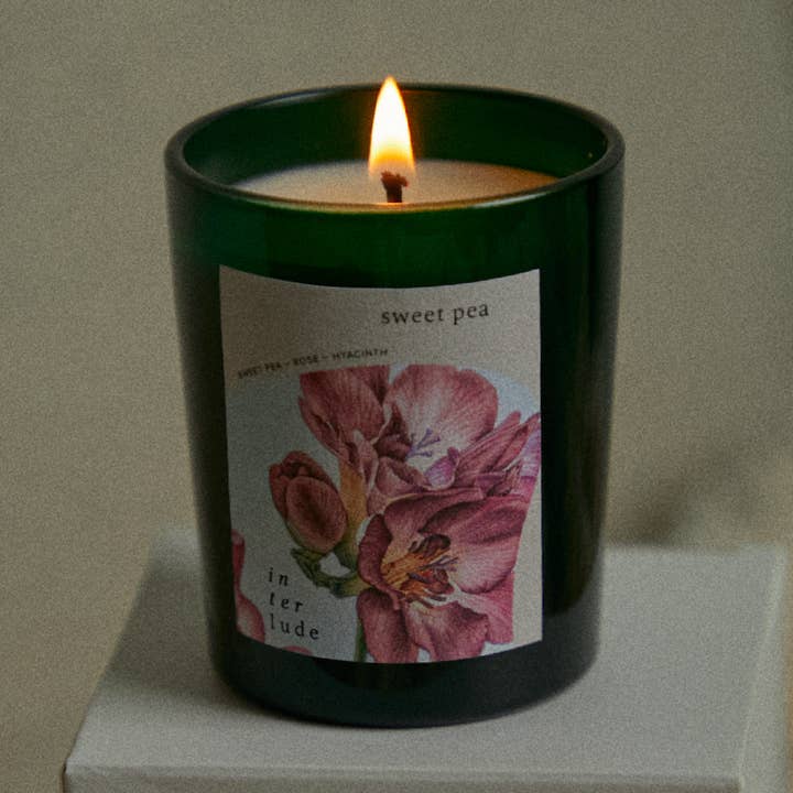 Interlude Candles - Vente Bougie en bocal - Mini bougie parfumée Sweet Pea0