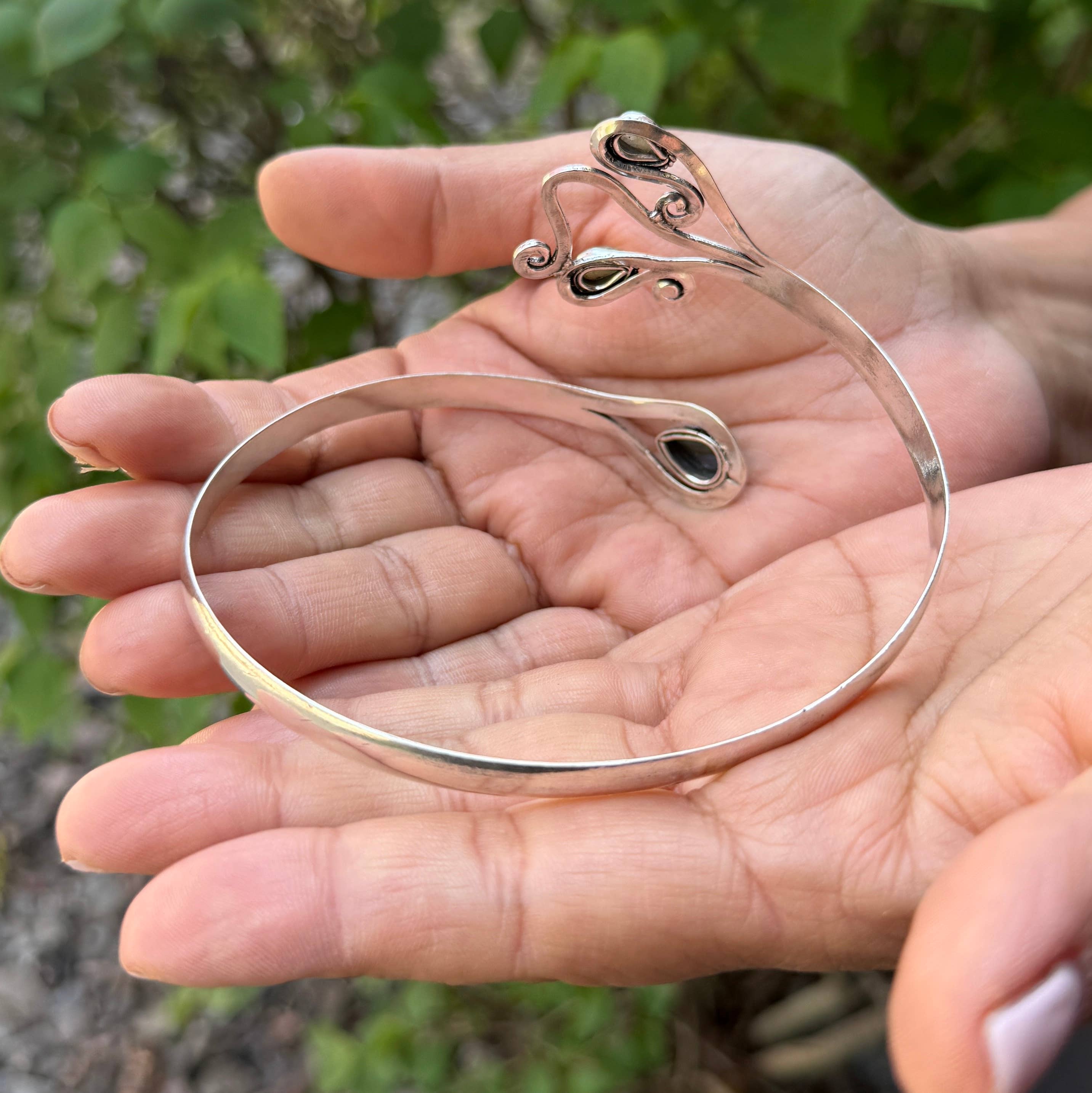 Lungta Imports - Wholesale Cuff Bracelet - Handcrafted Arm Cuff Bracelet Armlet Armband With Stones 17