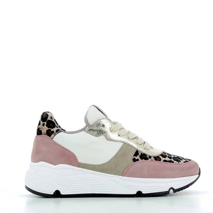 Hodea Sneakers Vittoria echtes Leder Rosa für den Großhandel von HODEA