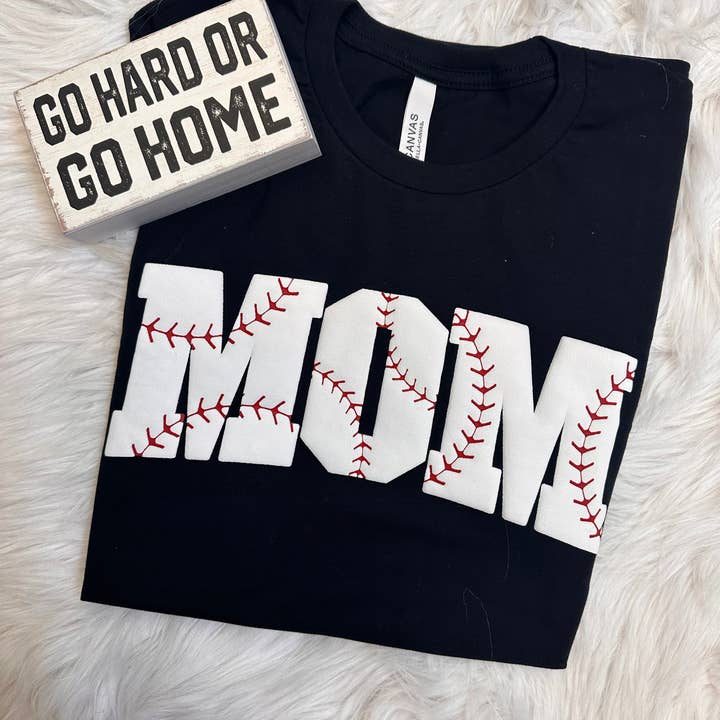 Camiseta estampada Baseball Mom para venta al por mayor de ZZ Threadz