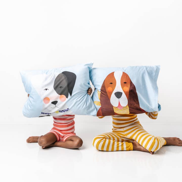 Rookie Humans - Wholesale Bedding Pillowcase/Sham - Kids & Baby - 2-Pack Standard Pillowcases At the Dog Park1